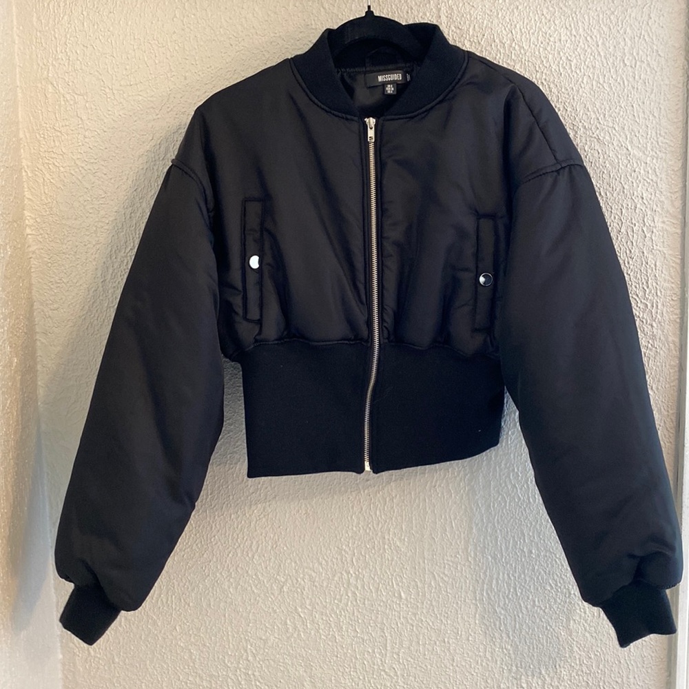MISSGUIDED BLACK JACKET SIZE 4